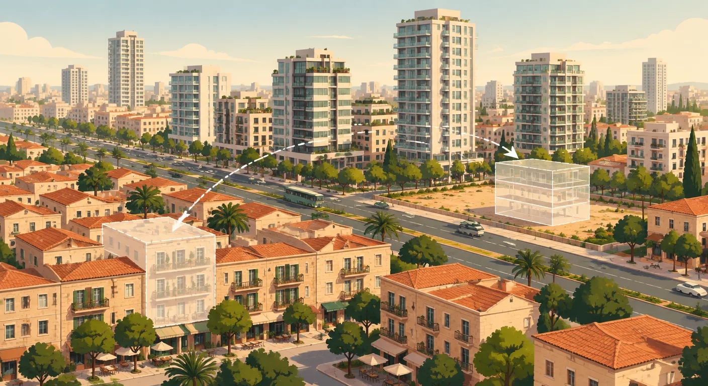 ראשון לציון — ניוד זכויות ממרכז העיר הוותיק למגרשים ריקים